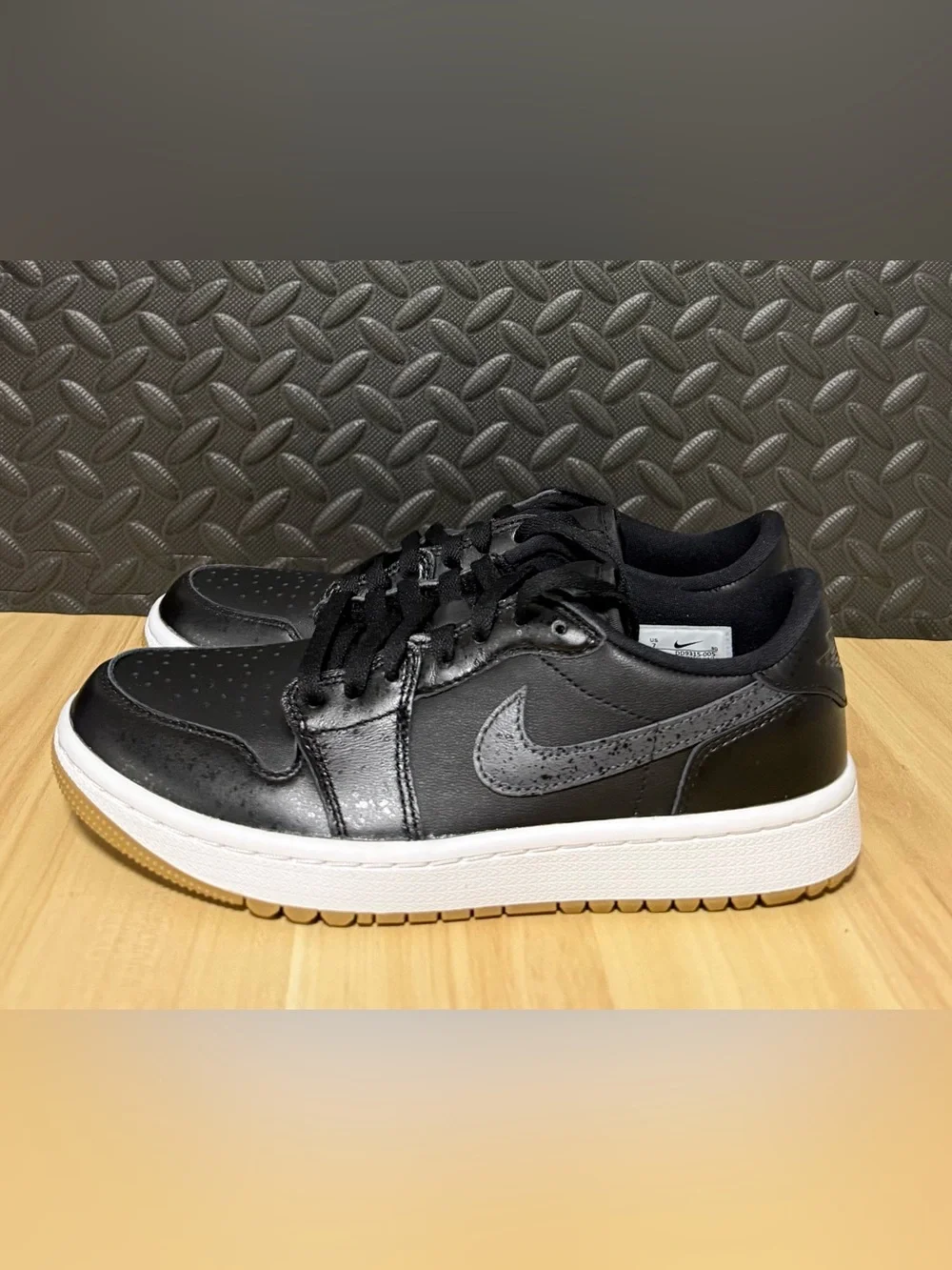 Nike Air Jordan 1 G Retro Black White Gum Golf Shoes DD9315-005 Mens Sizes
